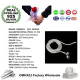 Unisex Silver Snake Chain Necklace 925 Sterling 2.4MM Wedding Gift