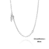 Vintage S925 Silver Pendant Necklace Moon Star Beads