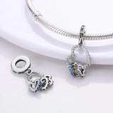 925 Silver Heart Charm Beads for Child DIY Making
