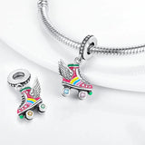 925 Silver Heart Charm Beads for Child DIY Making