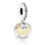 925 Silver Charm Nurse Teacher Handbag Rainbow Heart Bead for Bracelet DIY