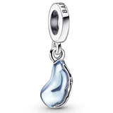 925 Silver Love Heart Spiral Lightbulb Pendant Charm Bead