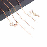 Purple Plated 14K Rose Knit Chain Charm Necklace
