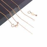Purple Plated 14K Rose Knit Chain Charm Necklace