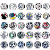 925 Silver Bracelet Women's Jewelry Beads Charm Amulet
