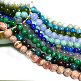 Gemstone Round Stone Beads For Jewelry Making DIY Bracelet