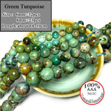 Gemstone Round Stone Beads For Jewelry Making DIY Bracelet