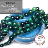 Gemstone Round Stone Beads For Jewelry Making DIY Bracelet