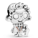 Enamel Grandpa Grandma Charm Bracelet 925 Sterling Silver Jewelry