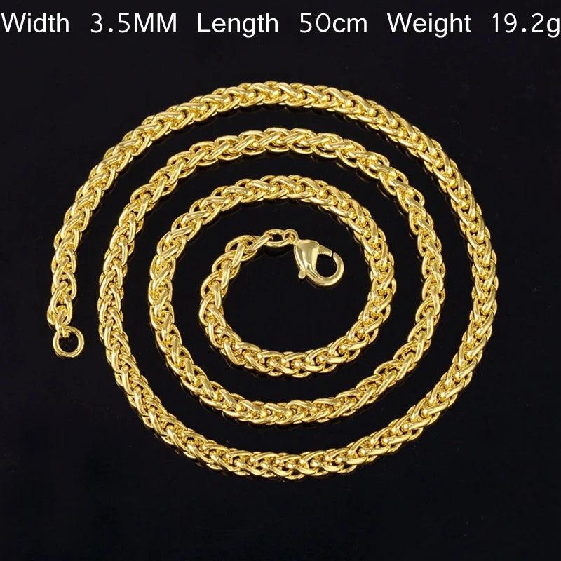 18KT Thick Chain Necklace for European Party Gift
