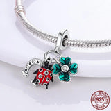 925 Silver Pave Monkey Charm Beads for Bracelet Bangle