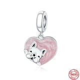 Silver Poker Crown Pet Mom Charms for DIY Bracelet Jewelry