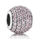 925 Silver Charm Love Knot Geometric Elegance Bead Bracelet DIY