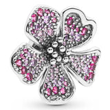 925 Sterling Silver Charm Red Watermelon Strawberry Daisy Orchid Flower