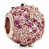 925 Sterling Silver Charm Red Watermelon Strawberry Daisy Orchid Flower