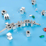925 Silver Charm Letter Constellations Beads for Bracelet Necklace