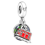 Brazi Parrot & Beach Ice Cream & Donut Pendant Beads Fit Europe 925 Sterling