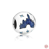 Flying House Elephant Cat Bead Charm Necklace