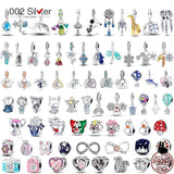925 Sterling Silver Plata Charms Beads for Jewelry Making