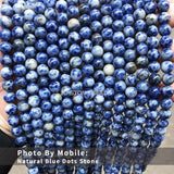 Matte Natural Sodalite Gemstone Beads Bracelet 4/6/8/10/12mm