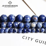 Matte Natural Sodalite Gemstone Beads Bracelet 4/6/8/10/12mm