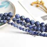 Matte Natural Sodalite Gemstone Beads Bracelet 4/6/8/10/12mm