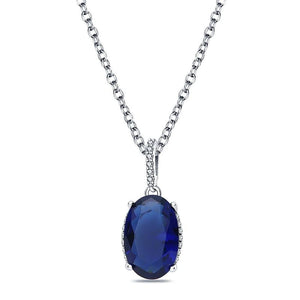 S925 Crystal Shell Pearl Pendant Necklace Women Silver Jewelry