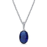 S925 Crystal Shell Pearl Pendant Necklace Women Silver Jewelry