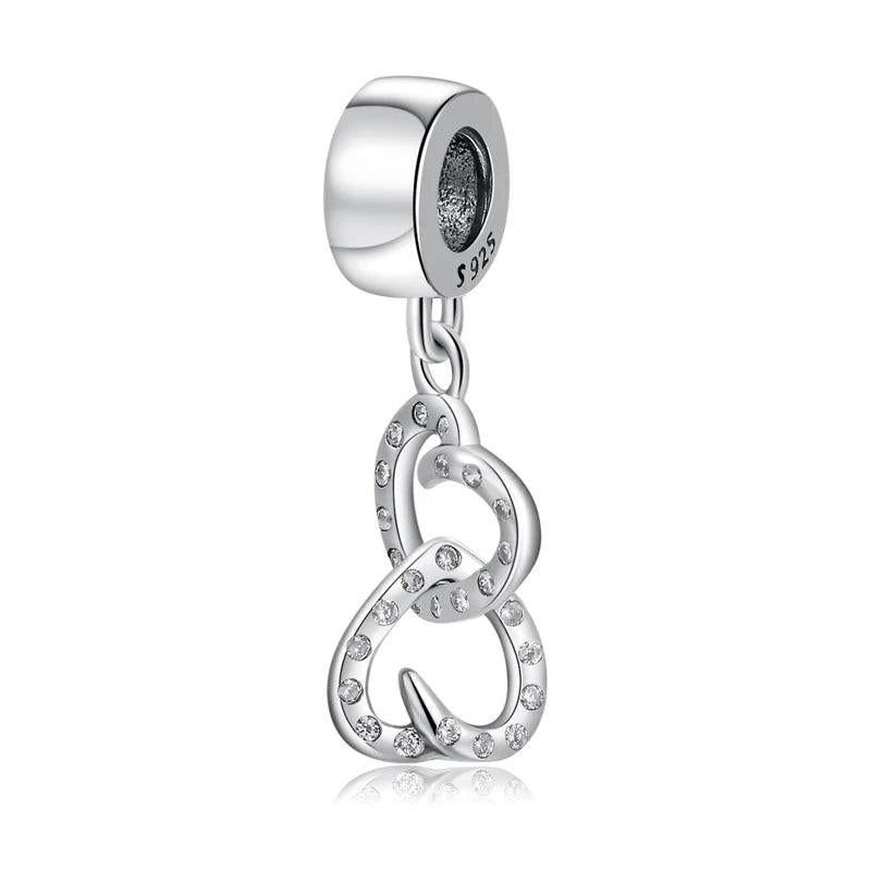 925 Silver Cat Angel Sun Moon Bear Pendants DIY Charms Bracelet