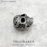 Skull King Beads 925 Sterling Silver Charm Jewelry Gift