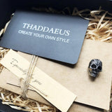 Skull King Beads 925 Sterling Silver Charm Jewelry Gift