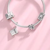 925 Silver Music Circus Food Rock Charms Beads for Bracelets