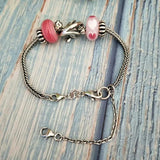 925 Silver Beads Safety Chain Charm for Bracelet Necklace DIY Jewelry