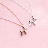 925 Silver Dog Pendant Necklace Women Jewelry