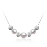 8-9mm Pearl Water Drop Necklace, Sterling Silver Women Jewelry