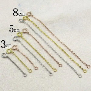 5PCS Sterling Silver Chains with Lobster Clasps for DIY Necklace