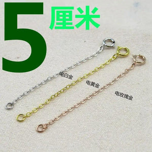 5PCS Sterling Silver Chains with Lobster Clasps for DIY Necklace