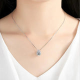 S925 Water Drop Pear Pendant Women's Necklace