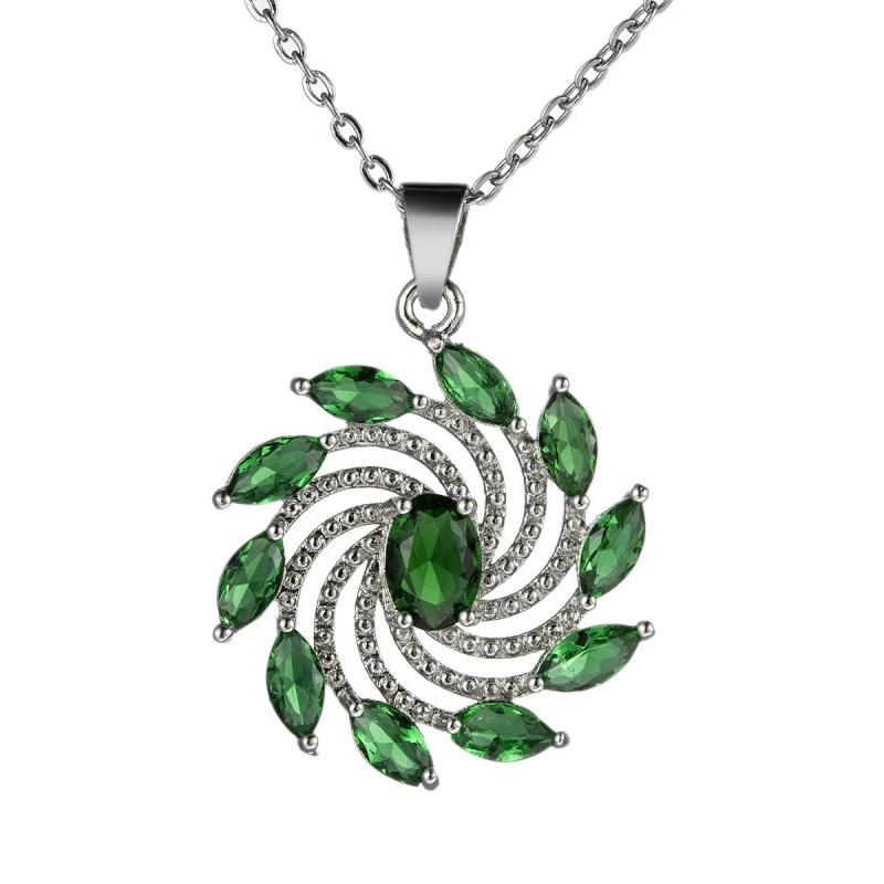 Women's Zircon Gemstone Necklace Gift Jewelry