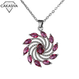 Women's Zircon Gemstone Necklace Gift Jewelry