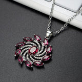 Women's Zircon Gemstone Necklace Gift Jewelry
