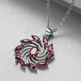 Women's Zircon Gemstone Necklace Gift Jewelry