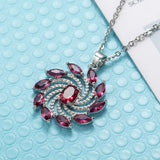 Women's Zircon Gemstone Necklace Gift Jewelry