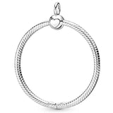 Rose & Silver Moments O Necklace Pendant 925 Sterling Silver Charm Jewelry