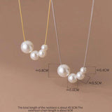 Round Synthetic Pearl Choker Necklace 925 Sterling Silver