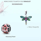 925 Sterling Silver Ladybug Butterfly Beads Charms Pendant Bracelets DIY Jewelry