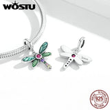 925 Sterling Silver Ladybug Butterfly Beads Charms Pendant Bracelets DIY Jewelry