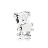 925 Silver Robot Bella Heart Charm for Bracelet