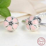 925 Silver Zircon CZ Heart Clip Charms for Bracelet DIY Jewelry