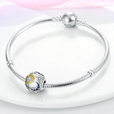925 Silver Celestial Moon Sun Star Charm for Bracelet Pendant